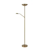 Lampy stojące - Lucide Zenith 19791/24/02 lampa stojąca podłogowa 1x20W 1x4W LED złota - miniaturka - grafika 1