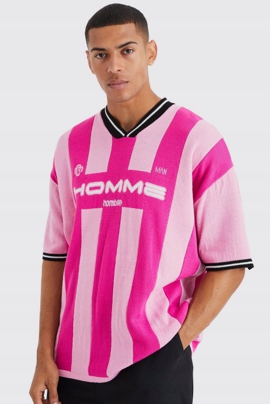 BOOHOO SWETER Z KRÓTKIM RĘKAWEM MĘSKI XL EGI