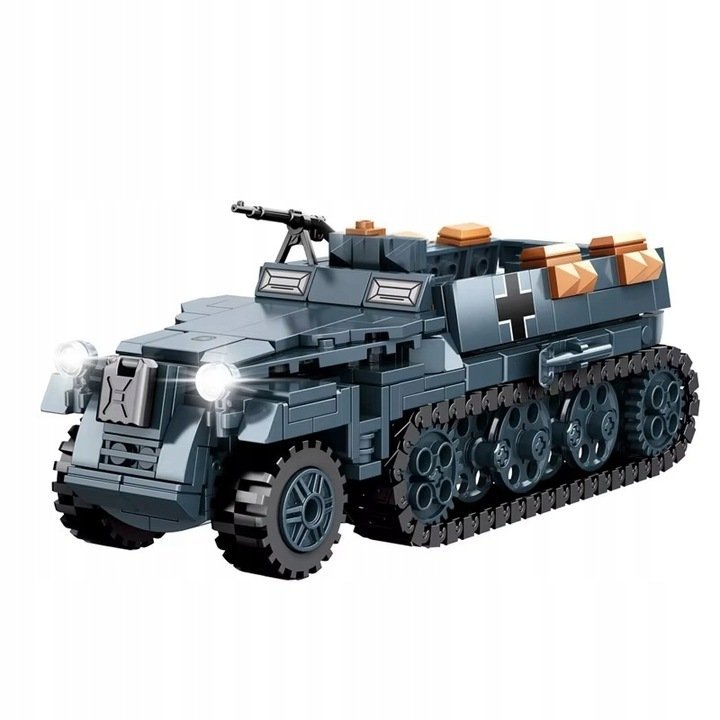 Klocki wojskowe transporter Armor Halftrack 406el model figurka (KL25)