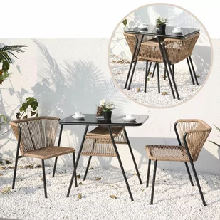 Meble ogrodowe Fiuggi Black / Beige - Meble ogrodowe - miniaturka - grafika 2