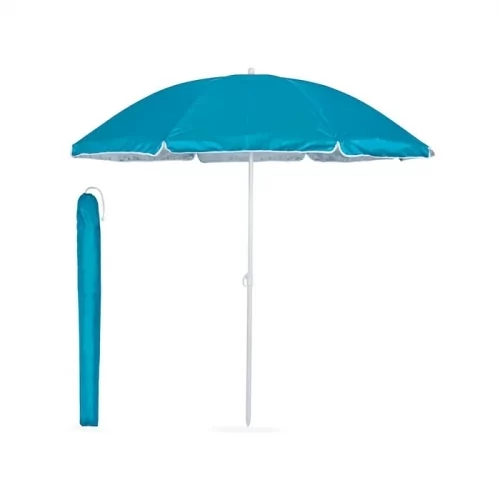 Parasol plażowy, balkonowy z filtrem UV, niebieski