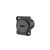 Gniazdka elektryczne - Roxtone RAUCD-B gniazdo USB typu C czarne - miniaturka - grafika 1