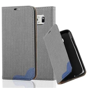 Pokrowiec Do Samsung Galaxy S6 EDGE w SZARO NIEBIESKI Etui Cover Obudowa Case Ochronny Cadorabo - Etui i futerały do telefonów - miniaturka - grafika 1