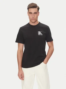 Calvin Klein T-Shirt Abstract Graphic LV04RC853G Czarny Regular Fit - Koszulki męskie - miniaturka - grafika 1