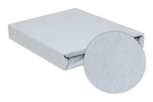 Prześcieradło 160x200 nieprzemakalne jersey jasnoszare Matex - Prześcieradła - miniaturka - grafika 1