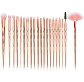 Pędzle do makijażu - APTEL, Zestaw Pędzli Do Makijażu W Stylu Unicorn 20 Pędzli W Etui Jednorożec Ag798a - miniaturka - grafika 1