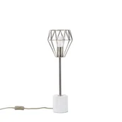 Lampy stojące - Beliani Lampa stołowa mosiężna MOONI duża - miniaturka - grafika 1