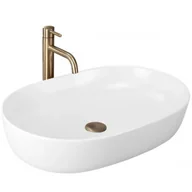 Umywalki - REA-U9653 Umywalka nablatowa Cleo 61 White Matt - miniaturka - grafika 1