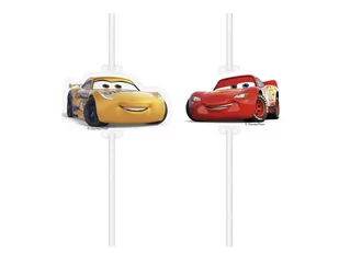 Słomki urodzinowe Cars - 4 szt. - Urodziny dziecka - miniaturka - grafika 1
