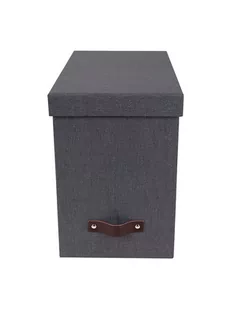 BigsoBox Pudełko "Johan" w kolorze czarnym - A4 - Gadżety do domu - miniaturka - grafika 1
