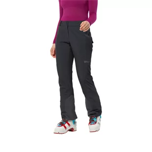 Damskie spodnie narciarskie Jack Wolfskin ALPSPITZE TOUR PANTS W black - 36L - Spodnie narciarskie - miniaturka - grafika 1