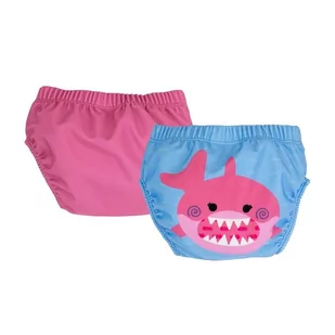 Zoocchini Pieluszka Kąpielowa Różowy Rekin 2-3 Lata – 2 Szt. - Pieluchy - miniaturka - grafika 1