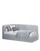 Krzesełka i taborety dla dzieci - Łóżko tapicerowane 90x200 Happy (HP-39-WB), dziecięce, młodzieżowe, welurowe - miniaturka - grafika 1