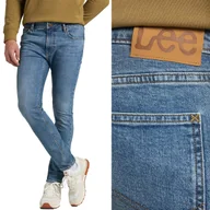 Spodnie męskie - Lee MALONE SKINNY Smokey Indigo elastyczne spodnie jeansowe rurki W29 L32 - miniaturka - grafika 1