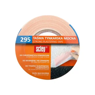 Taśma tynkarska Scley 295 48 mm x 50 m - Folie i taśmy malarskie - miniaturka - grafika 1