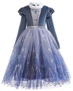 Sukienka Elsa Elza Kraina Lodu Gwiazda Tiul Cekiny Nowa Balowa 146/152 (150) - Stroje karnawałowe Sukienka Elsa Elza Kraina Lodu Gwiazda Tiul Cekiny Nowa Balowa 146/152 (150) - Stroje karnawałowe - miniaturka - grafika 1