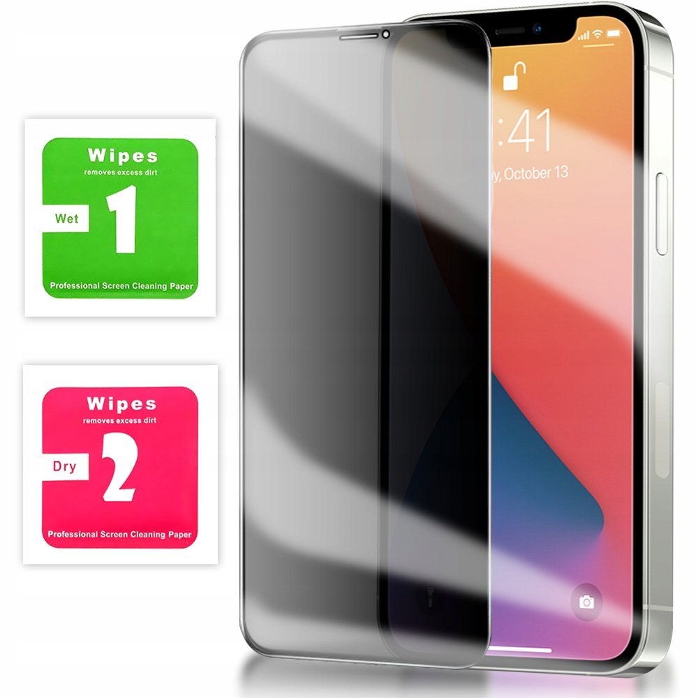 SZKŁO PRYWATYZUJĄCE OCHRONNE ANTI SPY ANTYSZPIEGOWSKIE DO IPHONE 12 PRO MAX