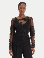 Bluzki damskie - Rinascimento Bluzka CFC0126427003 Czarny Slim Fit - miniaturka - grafika 1
