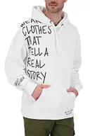 Bluzy męskie - Alife and Kickin DarioAK męska bluza z kapturem, biała, XL - miniaturka - grafika 1