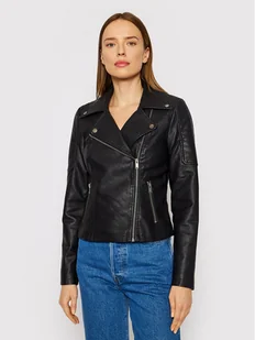 Noisy May Kurtka z imitacji skóry Rebel 27000741 Czarny Slim Fit - Kurtki damskie - miniaturka - grafika 1