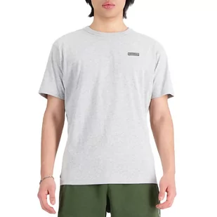 Koszulka New Balance MT33517AG - szara - Koszulki sportowe męskie - miniaturka - grafika 1