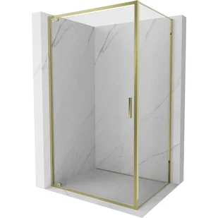 Mexen Exo kabina prysznicowa uchylna 95 x 90 cm, transparent, złota - 8181-095-090-50-00 - Kabiny prysznicowe - miniaturka - grafika 1