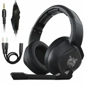 Słuchawki - ONIKUMA K19 LED czarne - miniaturka - grafika 1