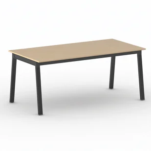 Stół PRIMO BASIC z czarnym stelażem, 1800 x 900 x 750 mm, buk - Biurka - miniaturka - grafika 1