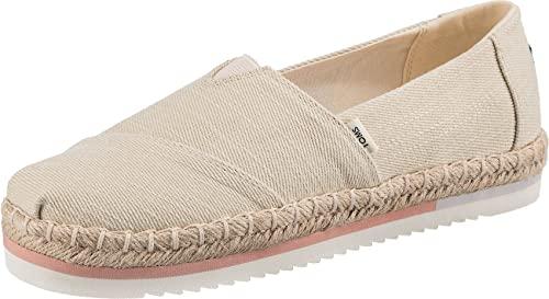 TOMS Alpargata damskie naturalne espadryle, Naturalny ciężki diagonal, 35.5 EU