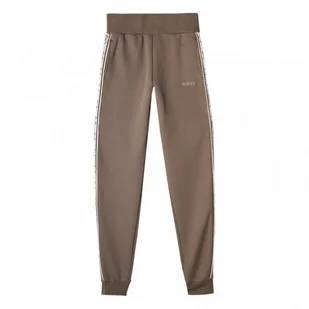 Damskie spodnie dresowe Guess Britney Jogger - brązowe - GUESS - Spodnie sportowe damskie - miniaturka - grafika 1