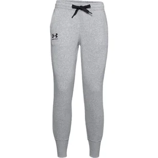 Spodnie damskie Under Armour Rival Fleece szary melanż - Spodnie sportowe damskie - miniaturka - grafika 1