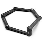 Zabezpieczenia do roweru - Zapięcie rowerowe składane Gerda Fold 840V Czarny - miniaturka - grafika 1