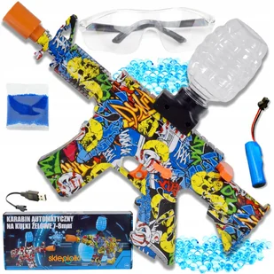 PISTOLET NA KULKI ŻELOWE WODNE AUTOMATYCZNY KARABIN DUŻY ZESTAW AKUMULATOR - Zabawki militarne - miniaturka - grafika 1