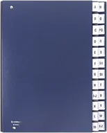 Teczki i aktówki - Donau Teczka korespondencyjna DONAU, karton, A4, A-Z, granatowa - 9003106063055 - miniaturka - grafika 1