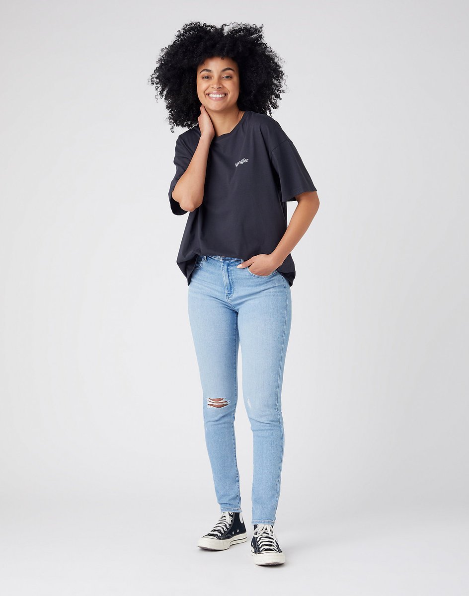 Jeansy Wrangler High Rise Skinny Beach Baby W27H4746B 28 30