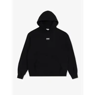 Bluzy sportowe męskie - MANTO Bluza Z Kapturem Label 25 Oversize Black - miniaturka - grafika 1