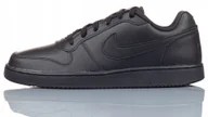 Sneakersy męskie - Sneakersy Skórzane Czarne Nike Ebernon Low Buty Sportowe Casual r-45 - miniaturka - grafika 1