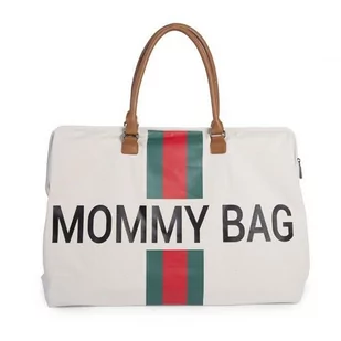 Childhome Torba podróżna Mommy Bag - paski - zielono-czerwone - - Torby i organizery dla mam - miniaturka - grafika 3
