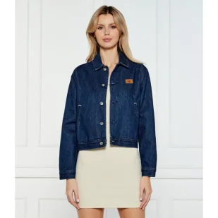 Calvin Klein Jeans Kurtka jeansowa Regular Fit - Kurtki damskie - miniaturka - grafika 1