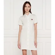 Sukienki - Tommy Jeans Sukienka BADGE pique - miniaturka - grafika 1