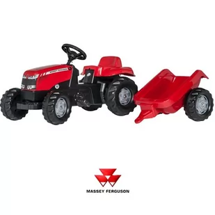 Rolly Toys TRAKTOR MASSEY FERGUSON Z PRZYCZEĄ 012305 - Jeździki dla dzieci - miniaturka - grafika 3