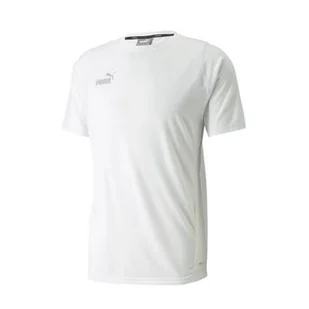 Puma męski t -shirt biały 2xl - komfort i styl - Koszulki sportowe męskie - miniaturka - grafika 1