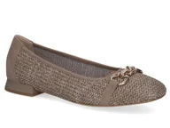 Czółenka - Czółenka damskie beżowe Caprice 22503 skórzane eleganckie wsuwane-38 - miniaturka - grafika 1