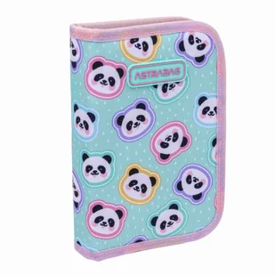 Piórnik pojedyn z wyp Astrabag Minty Pandas Ac11 - Piórniki - miniaturka - grafika 1