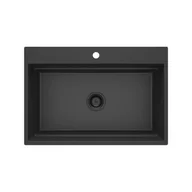 Zlewozmywaki - DEANTE MAGNETIC Zlewozmywak granitowy magnetyczny 1-komorowy Grafit Metalik ZRM_G10B - Specjalistyczny sklep - Raty 0% - Kup z PayPo i zapłać za 30 dni - miniaturka - grafika 1