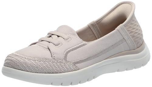 Skechers On-The-go Flex-Top Notch płaskie klapki damskie, szarobrązowy, 38.5 EU