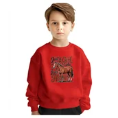 Bluzy dla dziewczynek - BLUZA DZIECIĘCA KOŃ DZIEWCZYNA KOCHA KONIE 146-152 DLA CHŁOPCA DZIEWCZYNKI - miniaturka - grafika 1