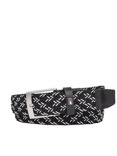 Tommy Hilfiger Pasek Męski Adan 3.5 Elastic AM0AM12051 Czarny - Paski - miniaturka - grafika 1