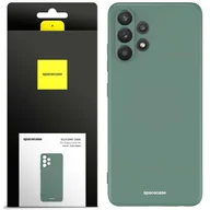 Etui i futerały do telefonów - Spacecase Etui Silicone Case Galaxy A32 4G dark green - miniaturka - grafika 1