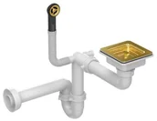 Akcesoria do armatury i ceramiki - QUADRON Odpływ  zatyczkowy 3 1/2" z syfonem 1-komorowy PVD złoty (GRANIT-pionowy) 15GR3-P2A-PVDG * *Kupuj TANIEJ u Nas*(22)-266-82-20*Zapraszamy :) - miniaturka - grafika 1